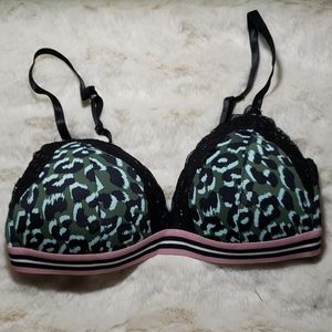 Army Leopard print wireless padded bra
